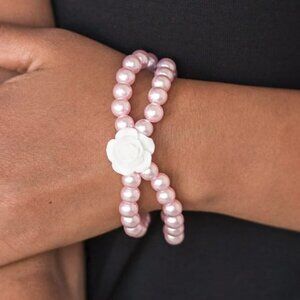 Paparazzi Jewelry Accessories - Posh and Posy - Pink Bracelet - Vintage